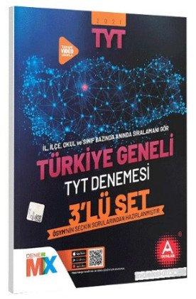 A Yayınları Türkiye Geneli 2021 Çıkmış Sorular Denemesi 3'lü 
