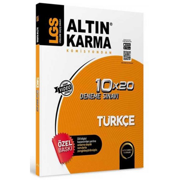 Altın Karma 8. Sınıf LGS Türkçe 10x20 Branş Deneme 2021