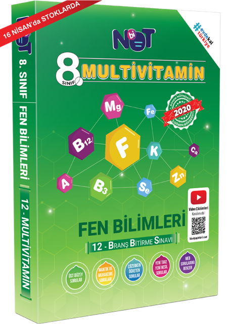 Bi Not - 8. Sınıf Fen Bilimleri Multivitamin 12 Deneme