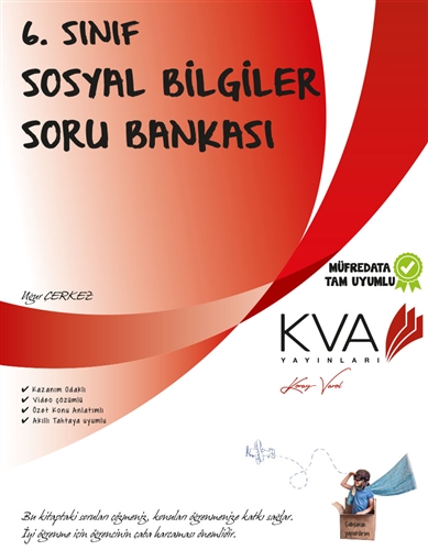 KVA Yayınları - 6. Sınıf Sosyal Bilgiler Soru Bankası